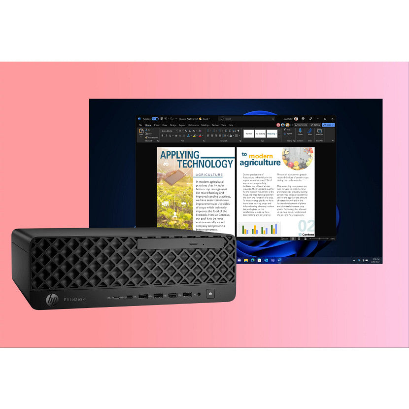 HP EliteDesk 8 G1i SFF 280W-BaseUnitRCTO Ultra7265vProEnterprise53030MB20cores 16GB (1x16GB) DDR5 5600 UDIMM Memory 512GB M.2 SSD Value | 2TB HDD 3.5in W11 Pro QWERTY