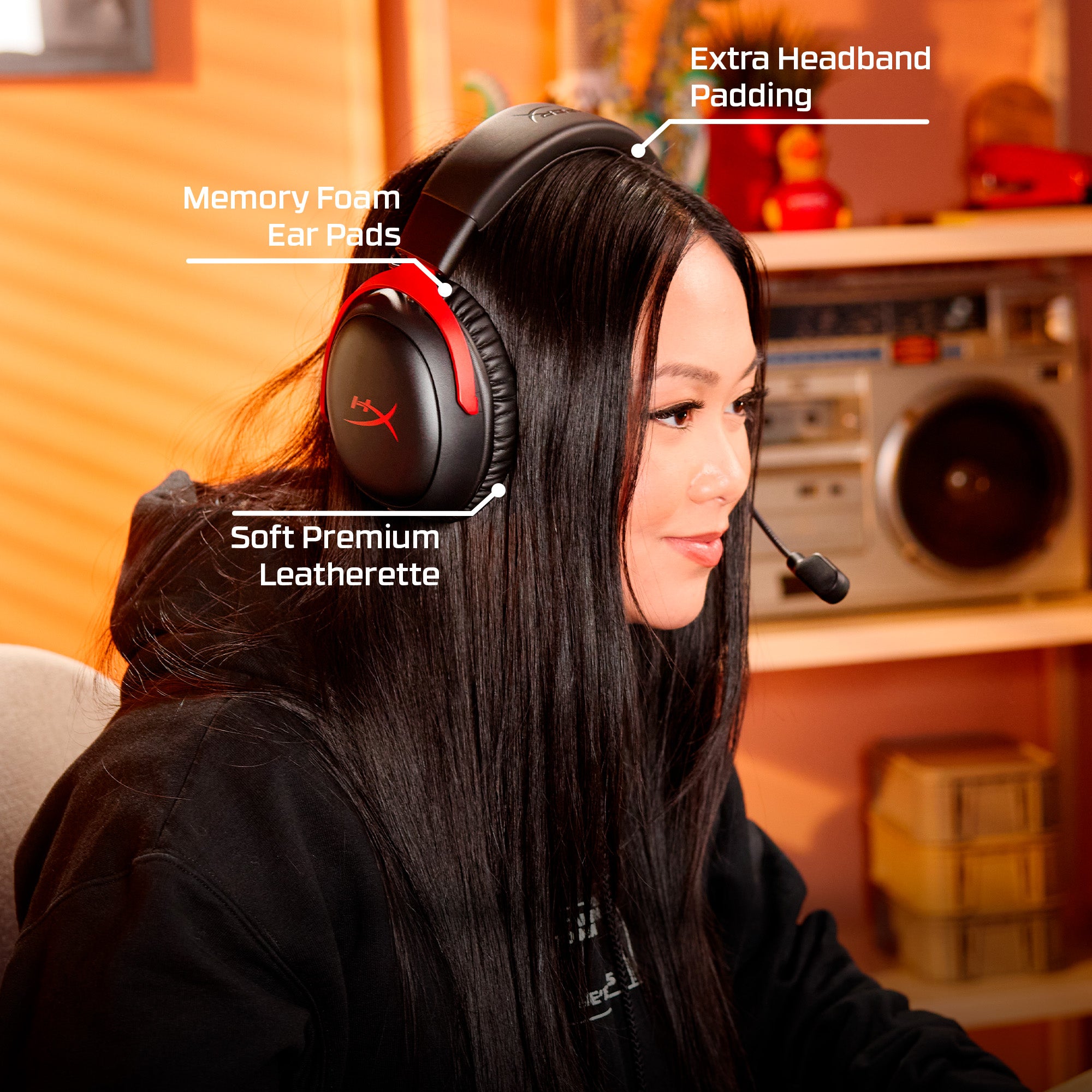 HyperX Cloud III S Wireless - Red/Black