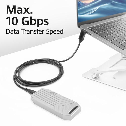 USB 3.0 10Gbps 60W USB Type-C (straight) to USB Type-C (up/down angled) Cable 1meter