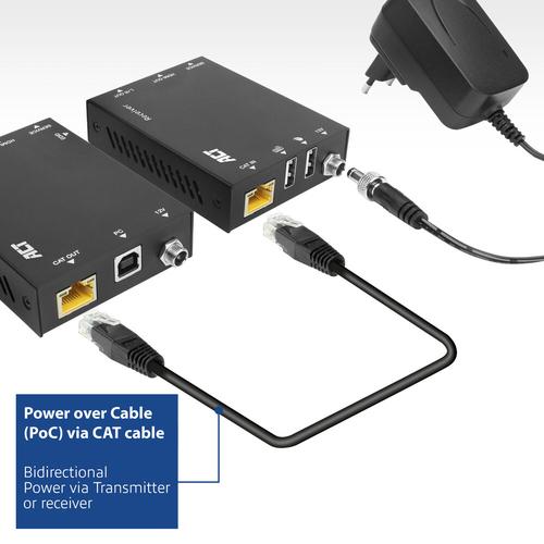 ACT 4K HDMI 2.0 KVM extender set over CAT6A, tot 70 meter