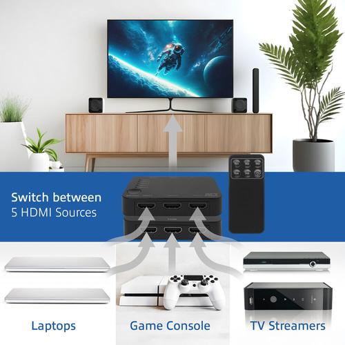 ACT 4K HDMI Switch 5 in, 1 out