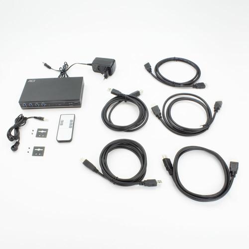 ACT 2-Poorts HDMI 4K@60Hz KVM switch, USB 3.2 Gen1 (USB 3.0)