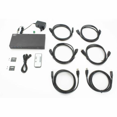 ACT 2-Poorts Dual HDMI 4K@60Hz KVM switch, USB 3.2 Gen1 (USB 3.0)