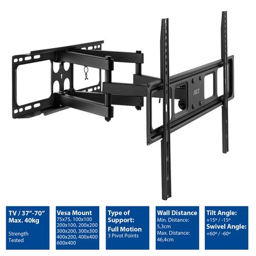 ACT Full motion tv wandsteun, 37