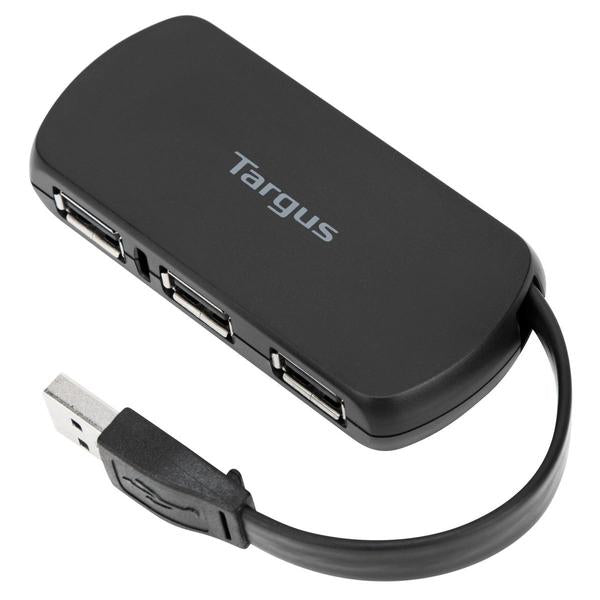 4 Port USB 2.0 Hub Black