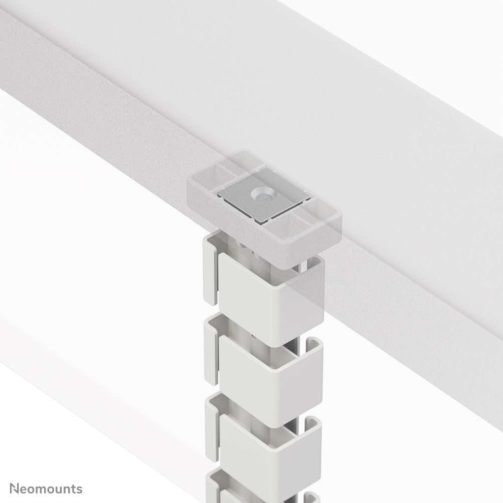 Neomounts Cable Spine Organizer for sit/stand desk frames magnet mounted white