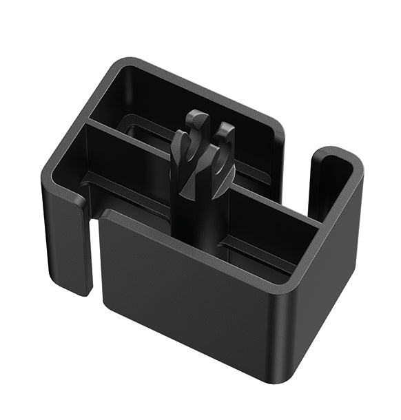 Neomounts Cable Spine Organizer for sit/stand desk frames screw mounted magnetic channel black