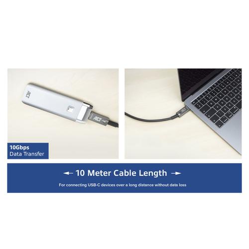 ACT USB-C 3.2 Gen2 Active Optical Cable (AOC) aansluitkabel, 3m