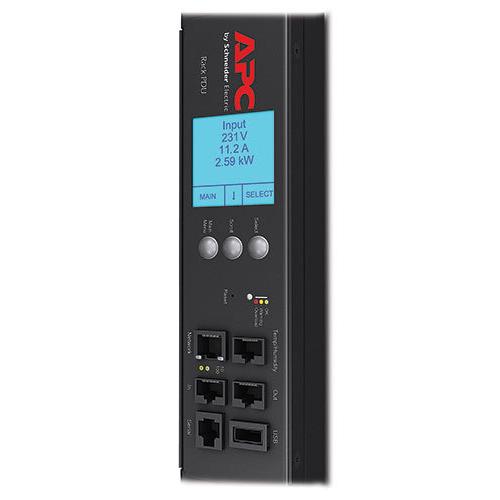 APC Rack PDU AP8653 - Switched & Metered-by-Outlet, 0U, 32A, 230V, (21x) C13 & (3x) C19, IEC 309 32A stekker