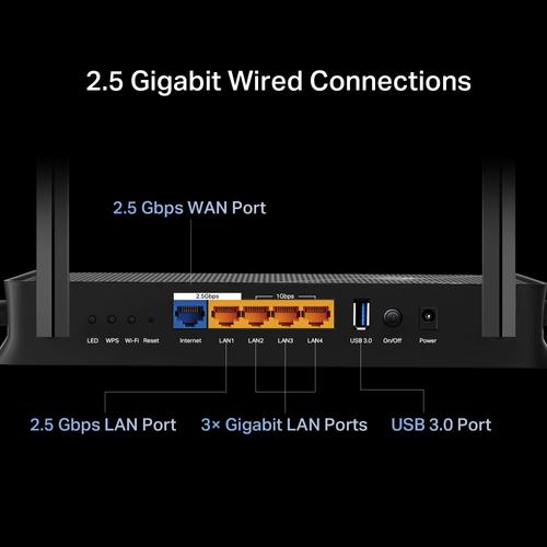 TP-Link Archer BE230 draadloze router 2.5 Gigabit Ethernet Dual-band (2.4 GHz / 5 GHz) Zwart