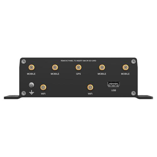 Teltonika ATRM50 5G Router for Transportation, Ultra-High Cellular Speeds, M12 CONNECTORS, DUAL SIM & eSIM, EN 45545-2 and EN 50155, PSU not included draadloze router Gigabit Ethernet Dual-band (2.4 GHz / 5 GHz) Zwart