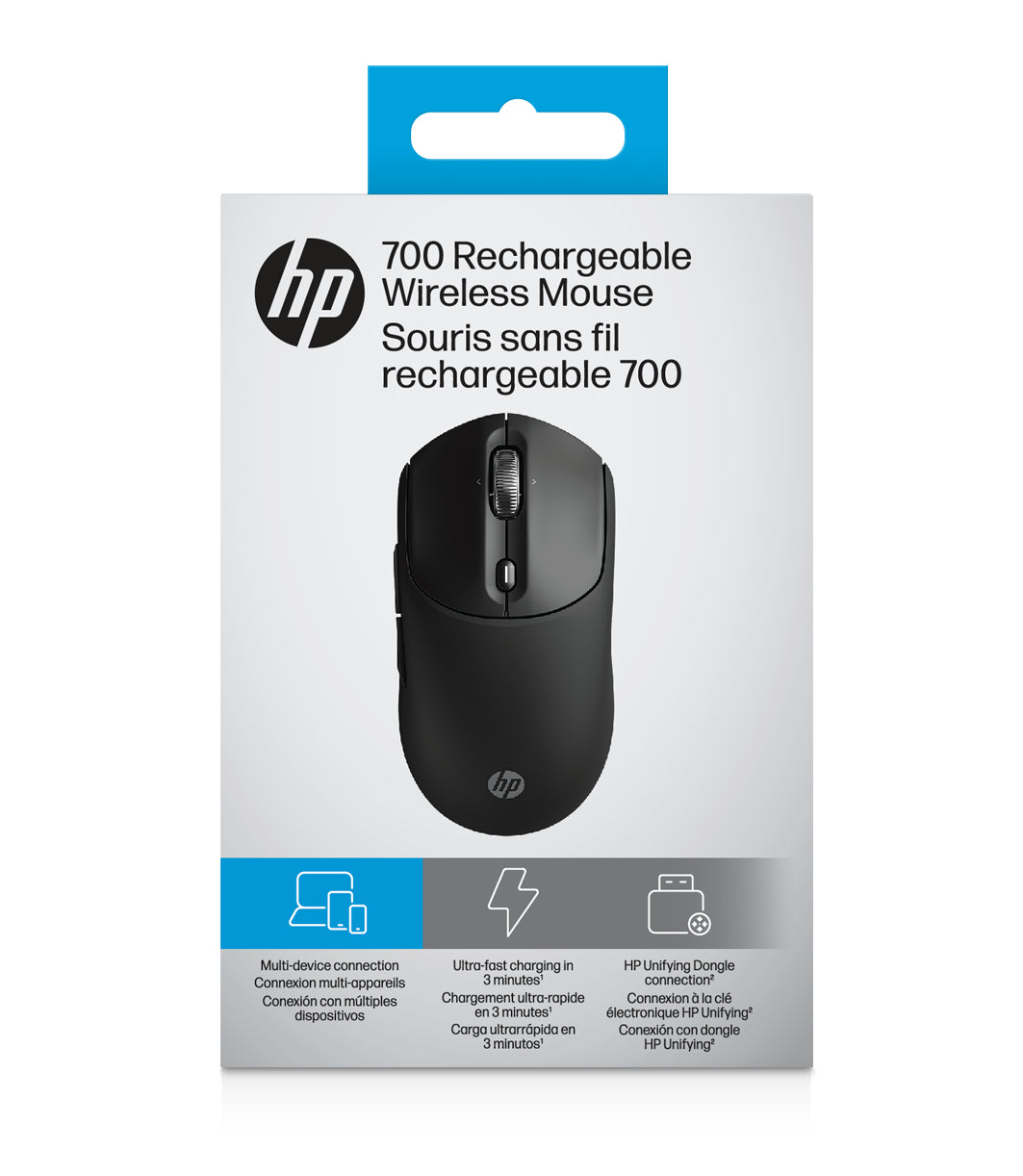 HP 700 Rechargeable Wireless Mouse EMEA- INTL English Loc ### Euro plug