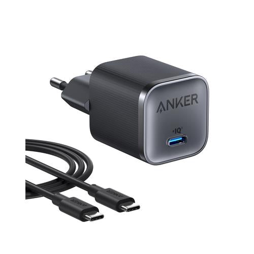 Anker er Nano Charger (45W 1C) Black netvoeding & inverter Zwart