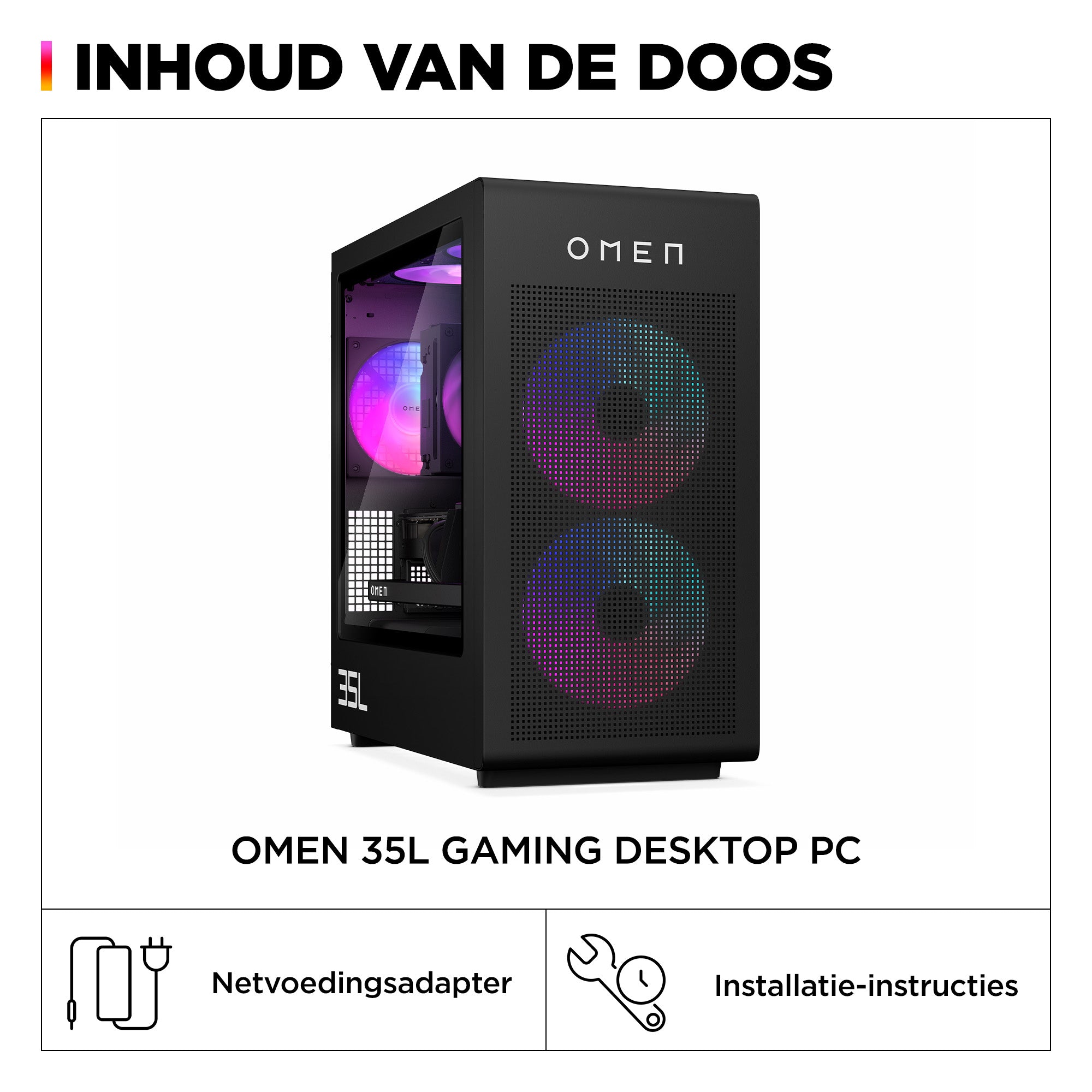 OMEN 35L Gaming Desktop Tower | SnowballI 2C24 | INTEL Core Ultra7 265K(ARROW LAKE) 5.50GHz 20 CORES | LCD Cap 240mm LC BLK | RAM KFURY32GB(2x16GB)DDR56000XMPRG QWERTY