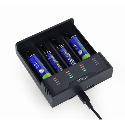 Gembird BC-USB-02 batterij-oplader Huishoudelijke batterij