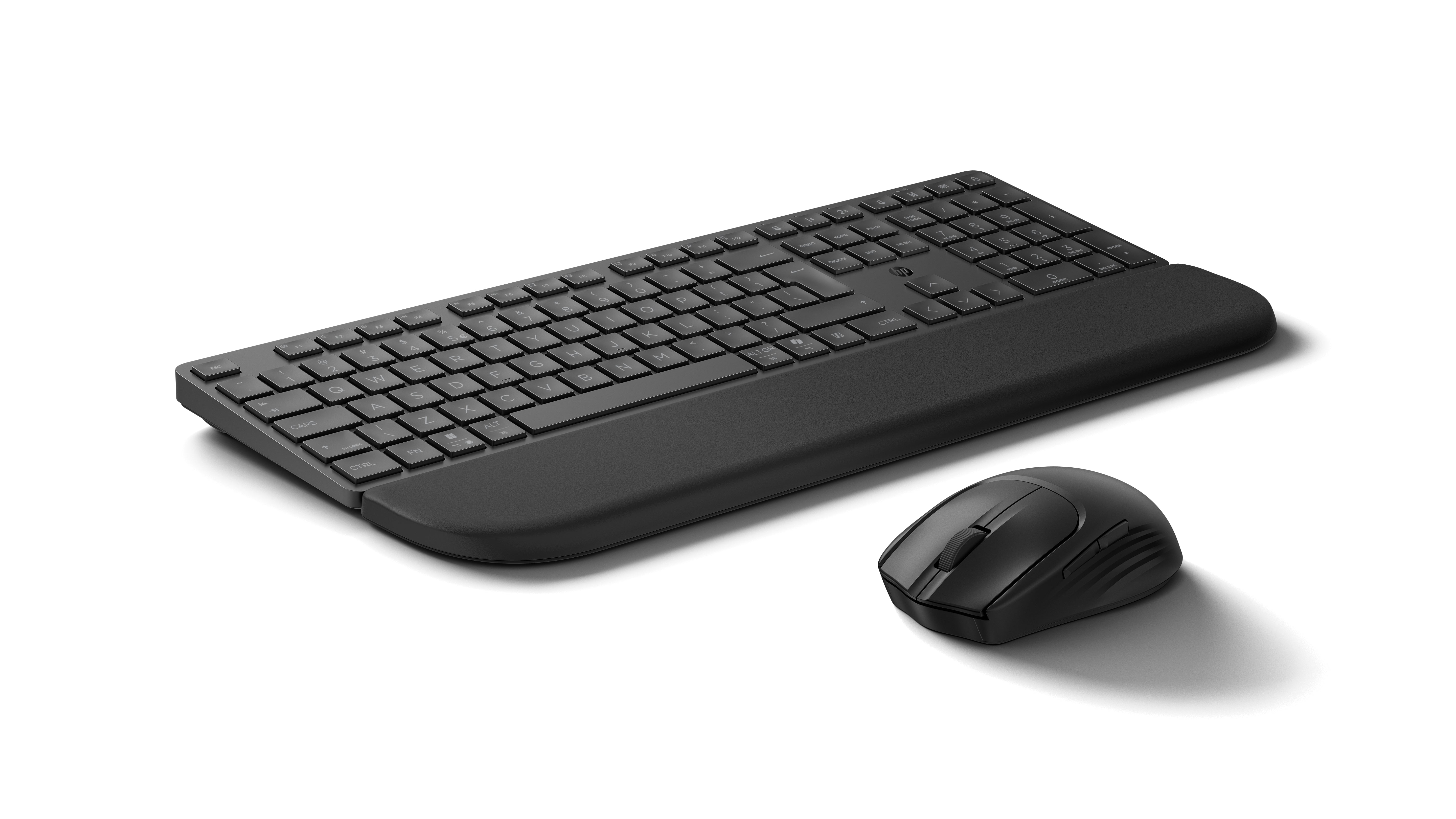 HP Multi-Device Dual-Mode Mouse and Keyboard Combo with Palm Rest 585CHP Multi-Device Dual-Mode Mouse and Keyboard Combo with Palm Rest 585CEURO