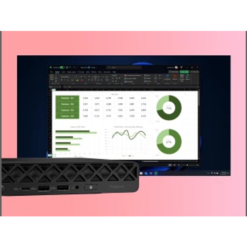 HP ProDesk 4 G1i Mini-BaseUnitIDS Ultra5235T5002B14cores 16GB (1x16GB) DDR5 5600 SODIMM Memory 512GB M.2 SSD Value W11 Pro Pro Sec 1Y | LBL TCO 1Yr Warranty QWERTY