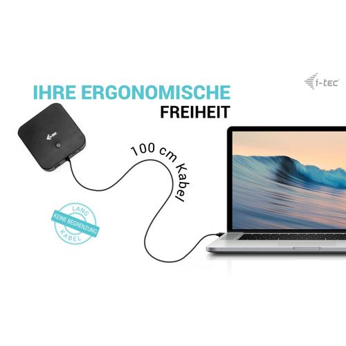 i-tec USB-C HDMI Dual DP Docking Station with Power Delivery 100 W