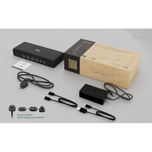 i-tec Universal 6x 4K/60Hz Display Docking Station + Power Delivery 140W