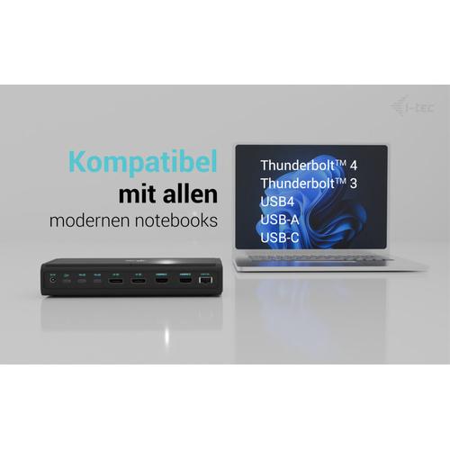 i-tec Universal 6x 4K/60Hz Display Docking Station + Power Delivery 140W