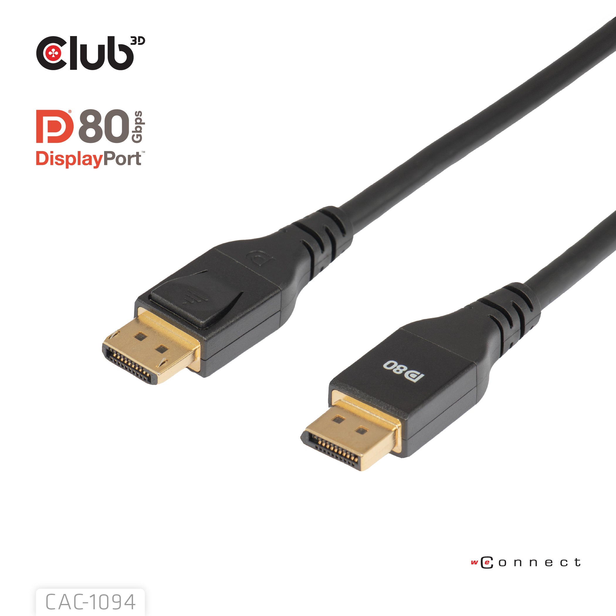DisplayPort 2.1 VESA DP80 Certified Cable 8K240Hz 2m/6.6ft