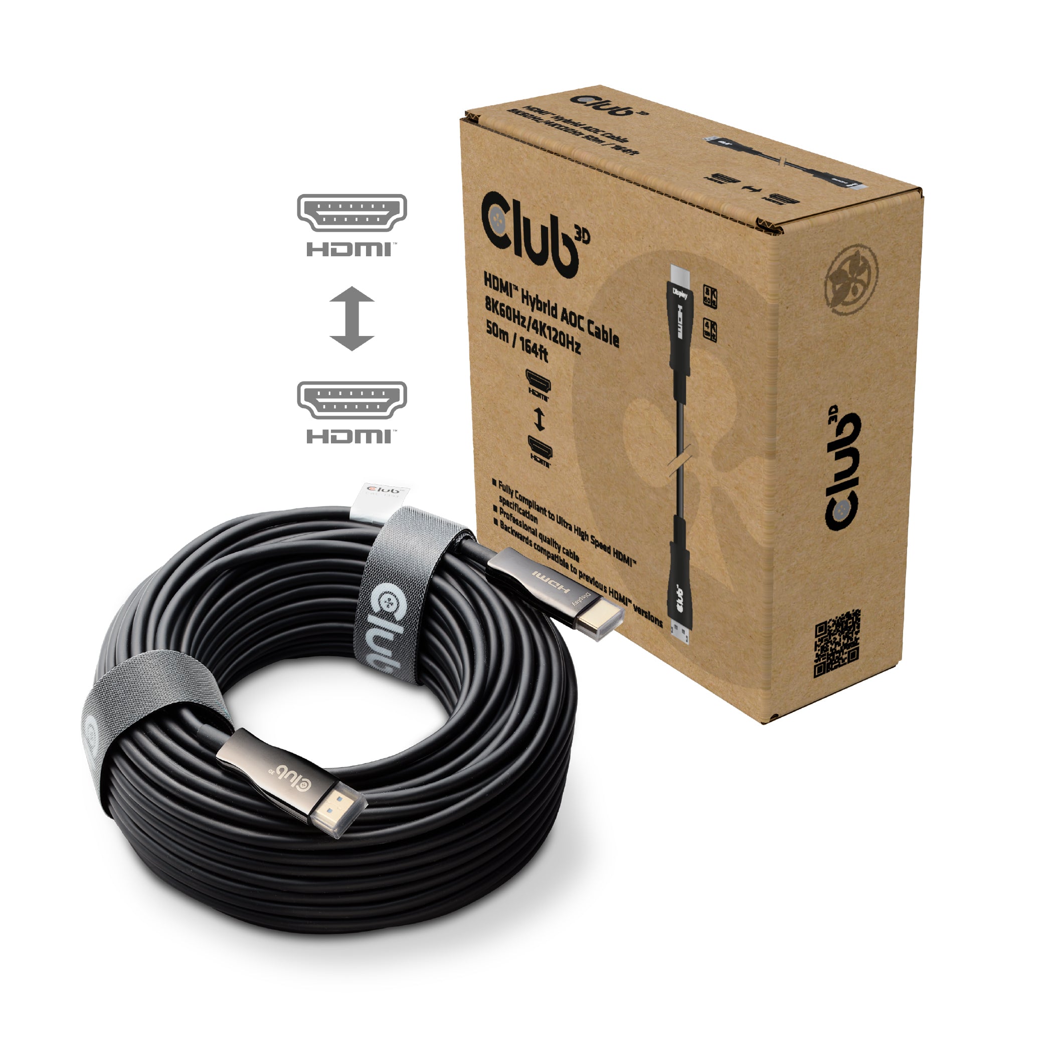 HDMI# HYBRID AOC CABLE 8K60HZ/4K120HZ 50M / 164.04FT