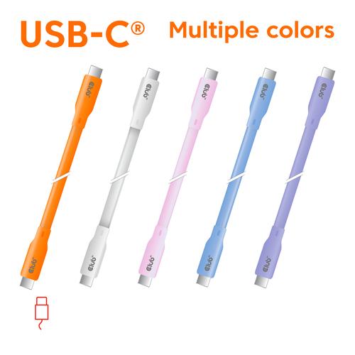 CLUB3D USB C oplaadkabel Oranje