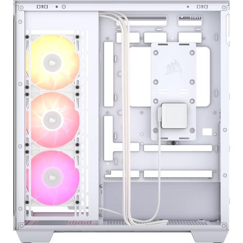 COR iCUE LINK 3500X RGB Tempered Glass Mid-Tower PC Case White
