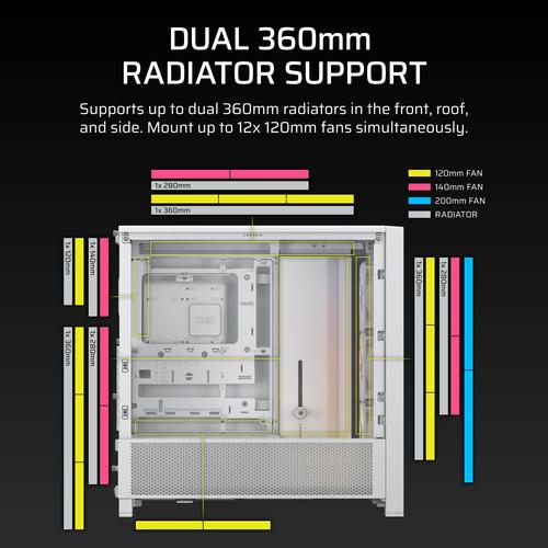 Corsair FRAME 4000D RS ARGB Midi Tower Wit