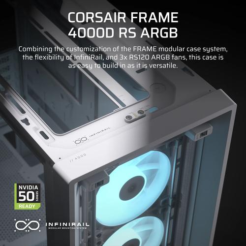 Corsair FRAME 4000D RS ARGB Midi Tower Wit