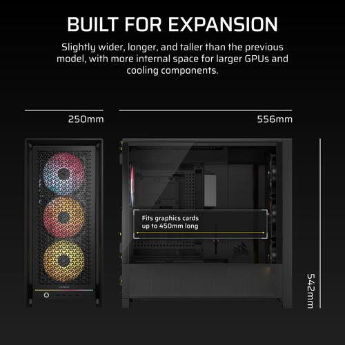 Corsair FRAME 5000D RS ARGB Midi Tower Zwart