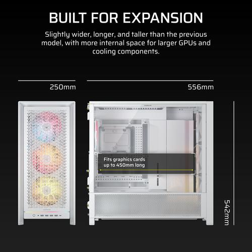 Corsair FRAME 5000D RS ARGB Midi Tower Wit