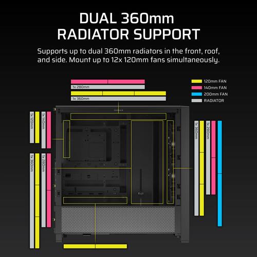Corsair FRAME 4000D RS Midi Tower Zwart
