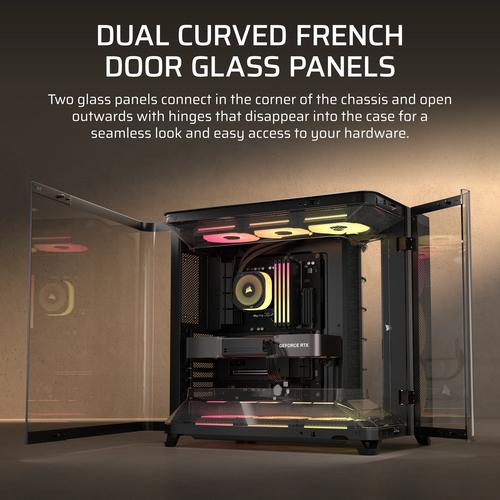 Corsair AIR 5400 LX-R RGB iCUE LINK Midi Tower Zwart
