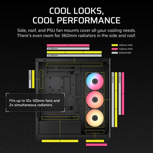 Corsair 3500X RS-R ARGB Midi Tower Zwart