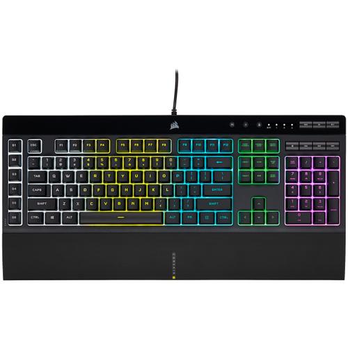 COR K55 RGB PRO Gaming Keyboard BacklitZoned RGB LED Rubberdome