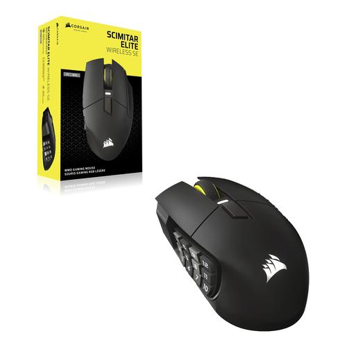 Corsair Scimitar Elite Wireless SE muis Gamen Rechtshandig RF-draadloos + Bluetooth Optisch 33000 DPI