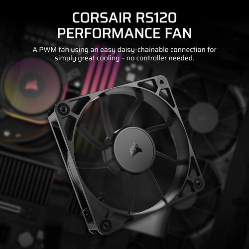 Corsair RS120 Computer behuizing Ventilator 12 cm Zwart 1 stuk(s)