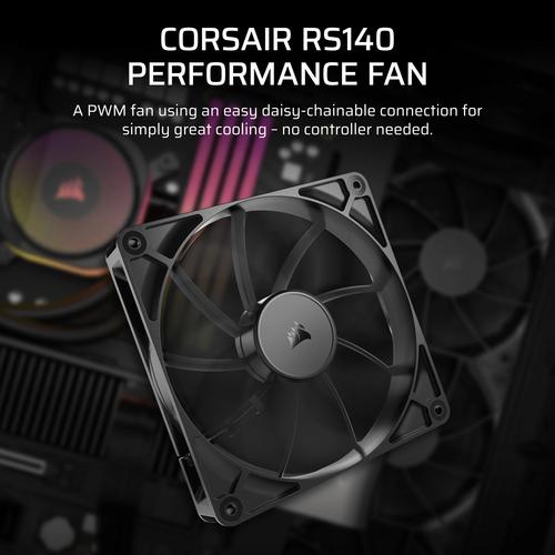 Corsair RS140 Computer behuizing Ventilator 14 cm Zwart 1 stuk(s)
