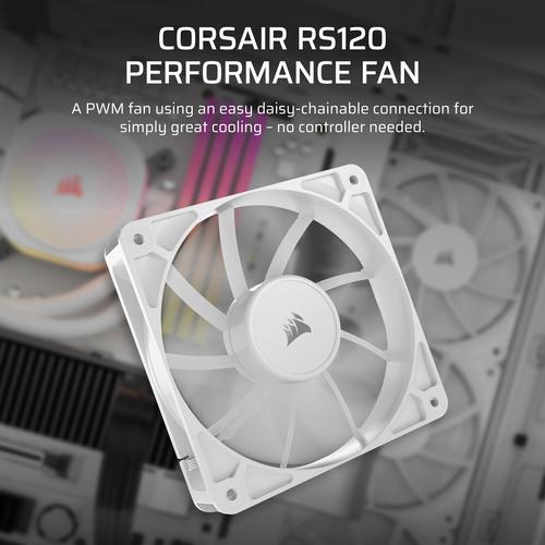 Corsair RS120 Computer behuizing Ventilator 12 cm Wit 1 stuk(s)