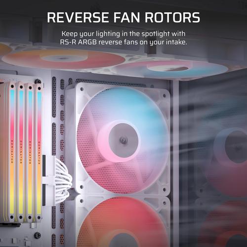CORSAIR RS120-R ARGB White 120mm ARGB Fan Triple Pack