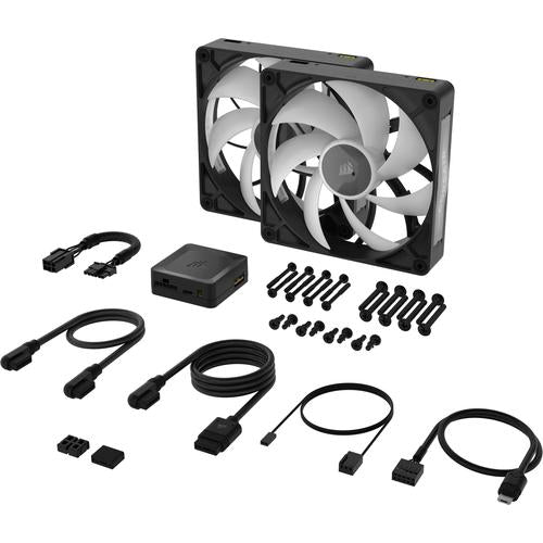 Corsair iCUE LINK RX140 MAX RGB Computer behuizing Ventilator 14 cm Zwart 2 stuk(s)