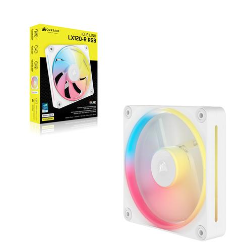 Corsair iCUE LINK LX120-R RGB Computer behuizing Ventilator 12 cm Wit 1 stuk(s)