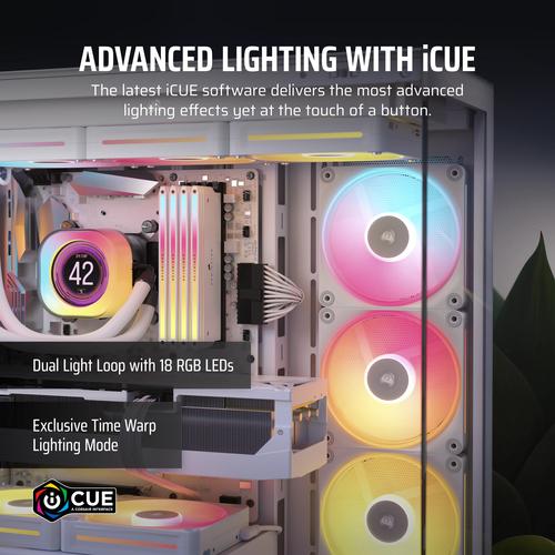 Corsair iCUE LINK LX140-R RGB Computer behuizing Ventilator 14 cm Wit 1 stuk(s)