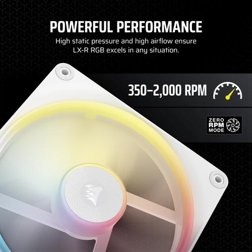 Corsair iCUE LINK LX140-R RGB Computer behuizing Ventilator 14 cm Wit 1 stuk(s)
