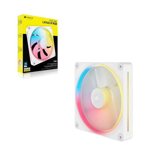 Corsair iCUE LINK LX140-R RGB Computer behuizing Ventilator 14 cm Wit 1 stuk(s)