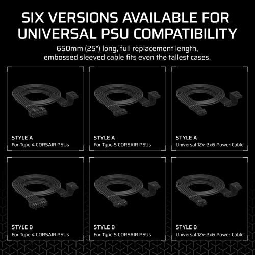 Corsair CP-8920351 interne stroomkabel 0,65 m