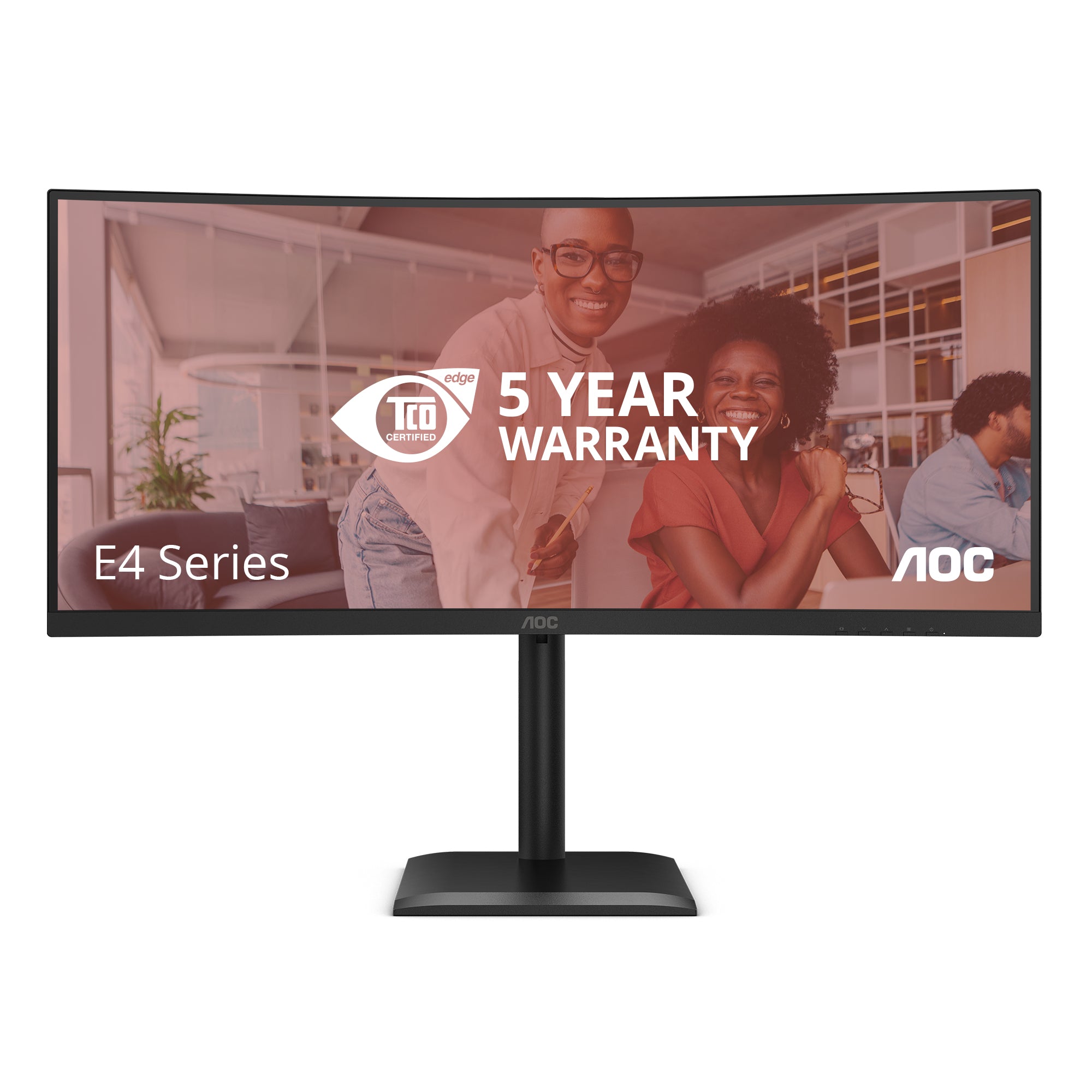 CU34E4CV 34 inch DOCK VA CURVED UWQHD 1 MS 3440X1440120HZ WID 21/9 USB-C - DP-HDMI LAN RJ45 4XUSB 3.2 BRIGHTNESS 350 CD/M*2 D CONTRASTRATIO50M:1 VIEWING ANGL