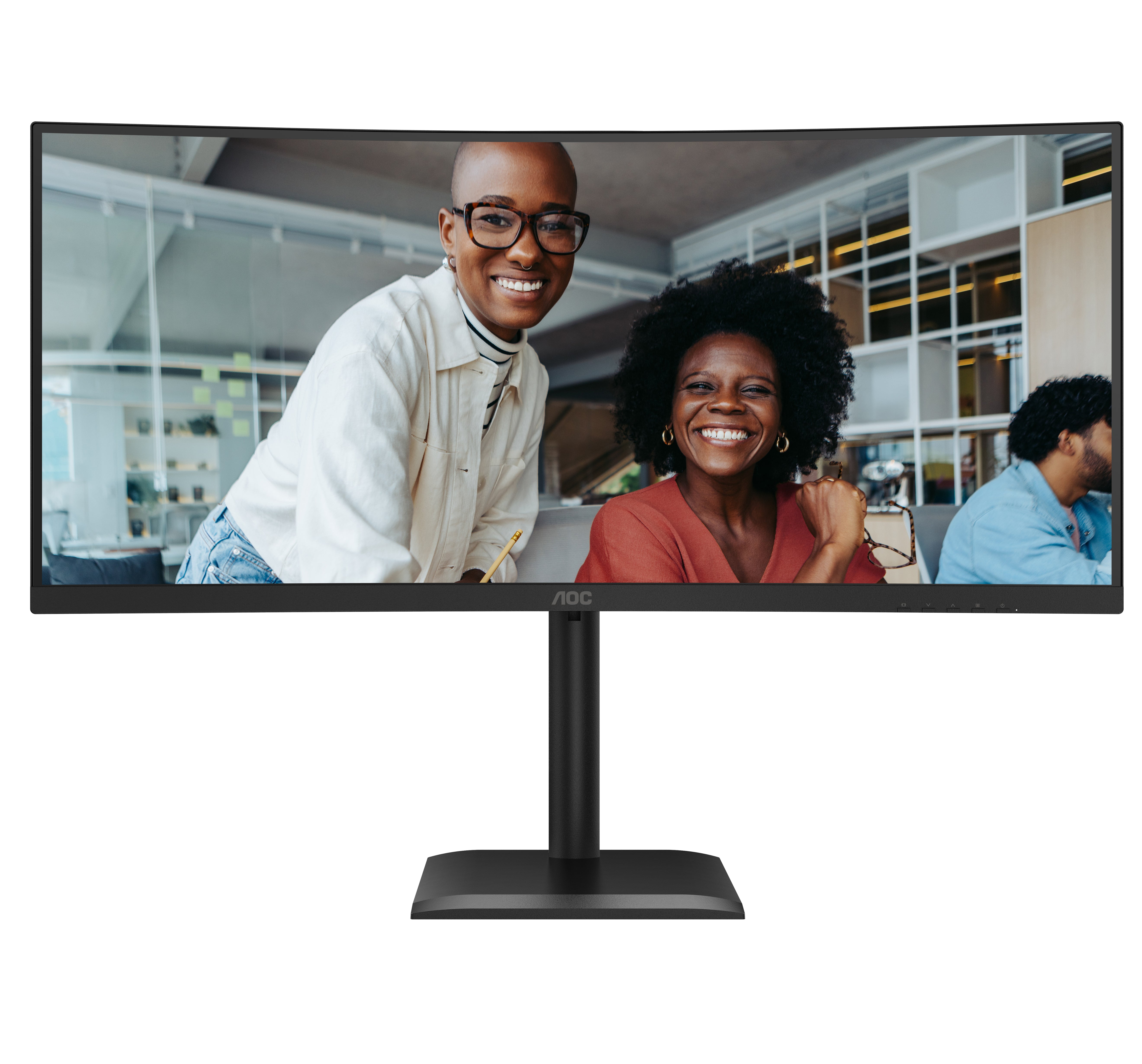 CU34E4CV 34 inch DOCK VA CURVED UWQHD 1 MS 3440X1440120HZ WID 21/9 USB-C - DP-HDMI LAN RJ45 4XUSB 3.2 BRIGHTNESS 350 CD/M*2 D CONTRASTRATIO50M:1 VIEWING ANGL