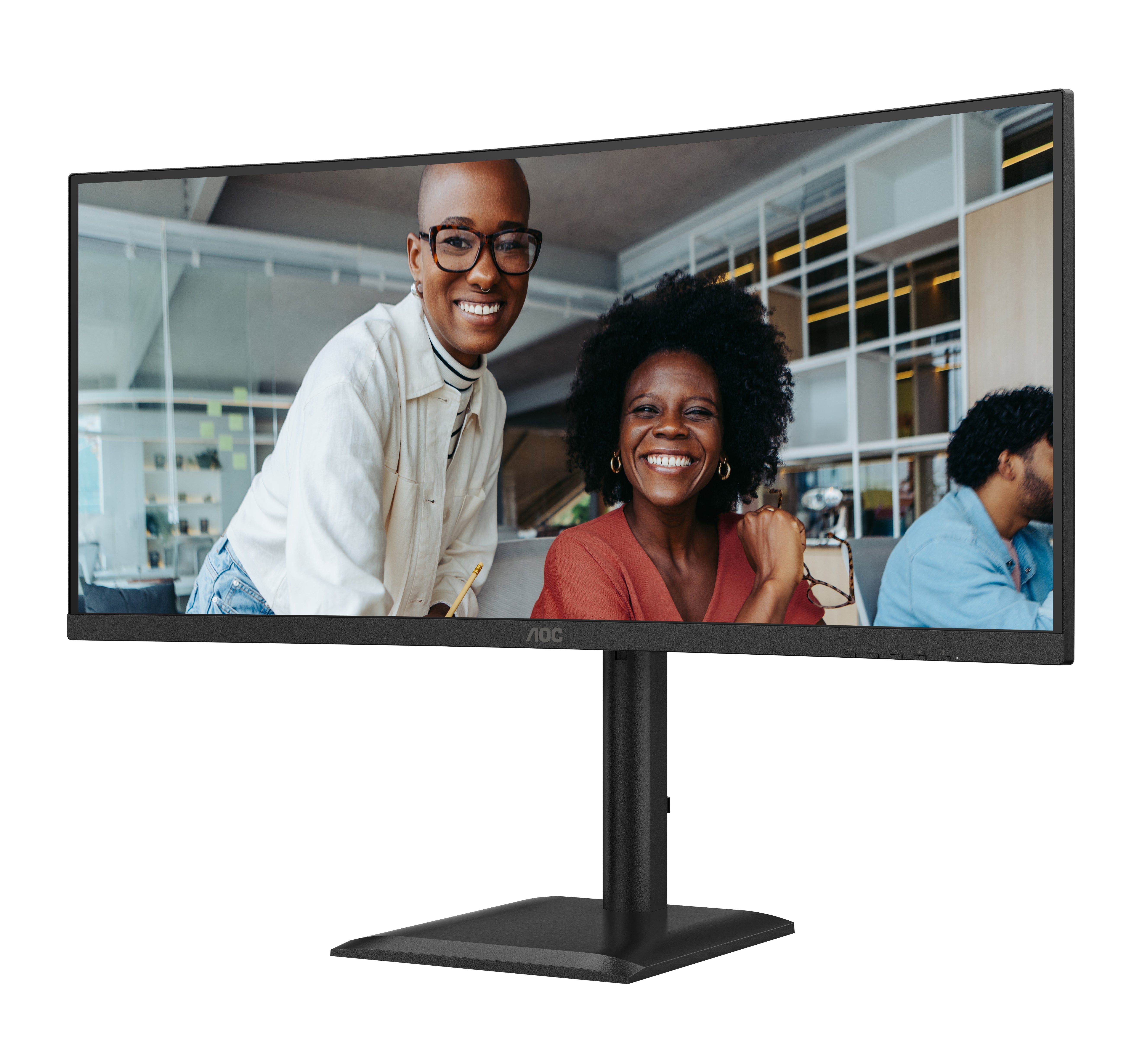 CU34E4CV 34 inch DOCK VA CURVED UWQHD 1 MS 3440X1440120HZ WID 21/9 USB-C - DP-HDMI LAN RJ45 4XUSB 3.2 BRIGHTNESS 350 CD/M*2 D CONTRASTRATIO50M:1 VIEWING ANGL